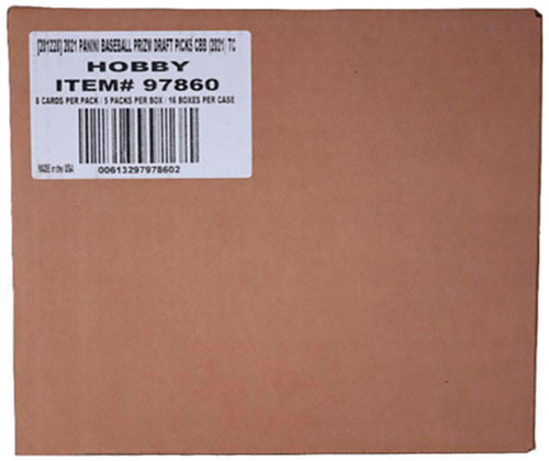 2021 Panini Prizm Collegiate Draft Picks Baseball Hobby 12 Box Case