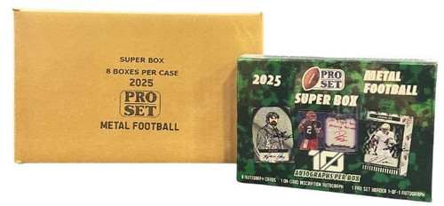2025 Leaf Pro Set Metal Football Super 8 Box Case