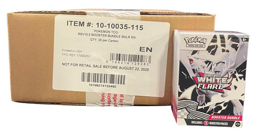 Pokemon Scarlet & Violet White Flare Booster Bundle 25 Box Case