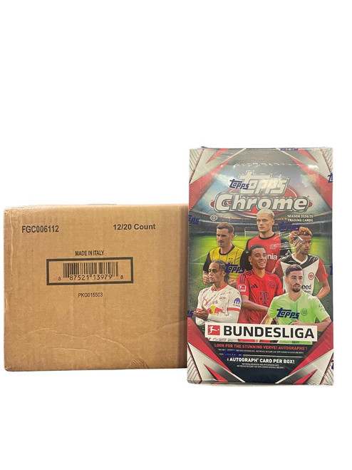 2024/25 Topps Chrome Bundesliga Soccer Hobby 12 Box Case