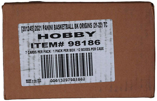 2021/22 Panini Origins Basketball Hobby 12 Box Case