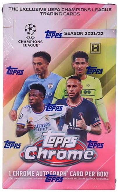 2021/22 Topps UEFA Champions League Chrome Soccer Hobby Box