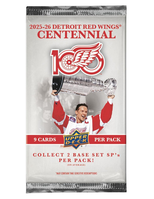 2025/26 Upper Deck Detroit Red Wings Centennial Hobby Pack