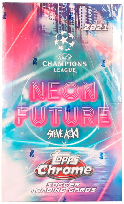 2020/21 Topps UEFA Champions League Chrome Neon Future Soccer Hobby Box