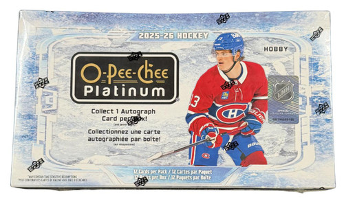 2025/26 Upper Deck O-Pee-Chee Platinum Hockey Hobby Box