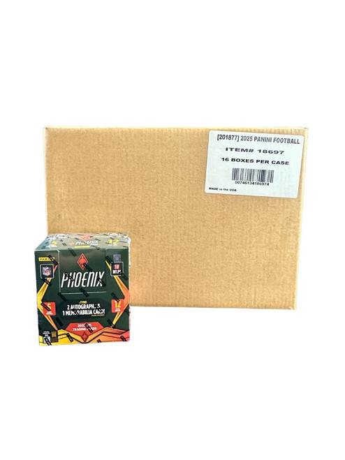 2025 Panini Phoenix Football Hobby 16 Box Case