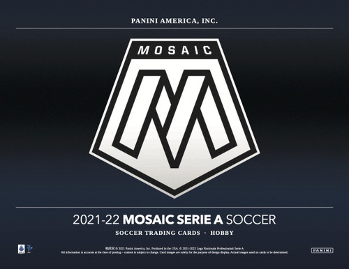 2021/22 Panini Mosaic Serie A Soccer Hobby 12 Box Case