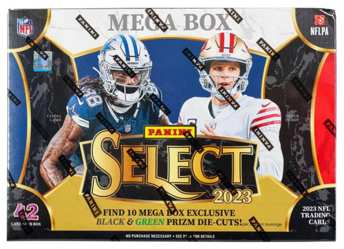 2023 Panini Select Football Mega (Black & Green Prizm Die Cuts) Box