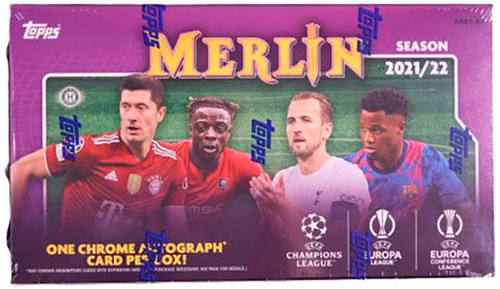 2021/22 Topps UEFA Champions League Merlin Chrome Soccer Hobby Box