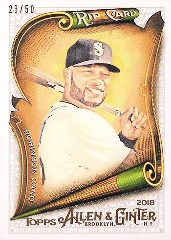 2018 Topps Allen & Ginter Baseball Hobby Pack