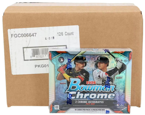 2026 Bowman Chrome Baseball Hobby 12 Box Case