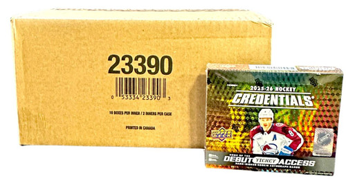 2025/26 Upper Deck Credentials Hockey Hobby 20 Box Case
