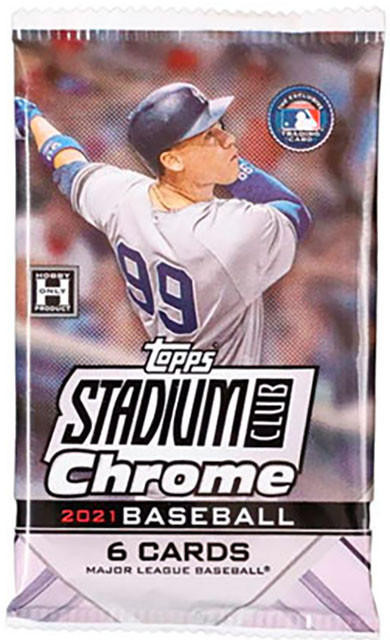 2021 Topps Stadium Club Chrome Baseball Hobby Pack