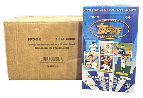 2025 Topps Archives Baseball Hobby 10 Box Case