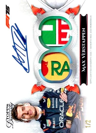 Dynasty Single Driver Dual Relic Autograph Cards – Black Parallel