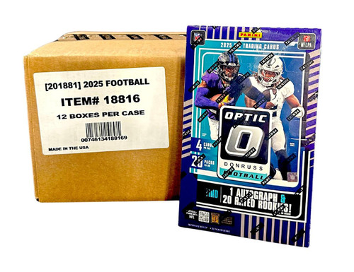 2025 Panini Donruss Optic Football Hobby 12 Box Case
