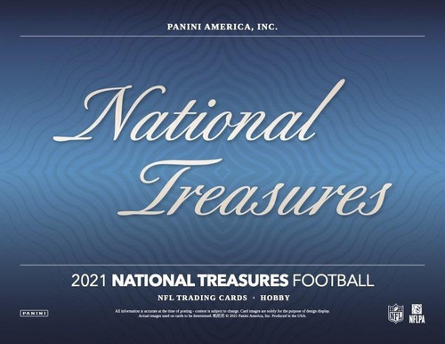 2021 Panini National Treasures Football Hobby 4 Box Case