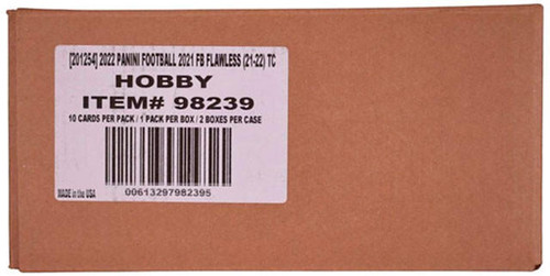 2021 Panini Flawless Football Hobby 2 Box Case