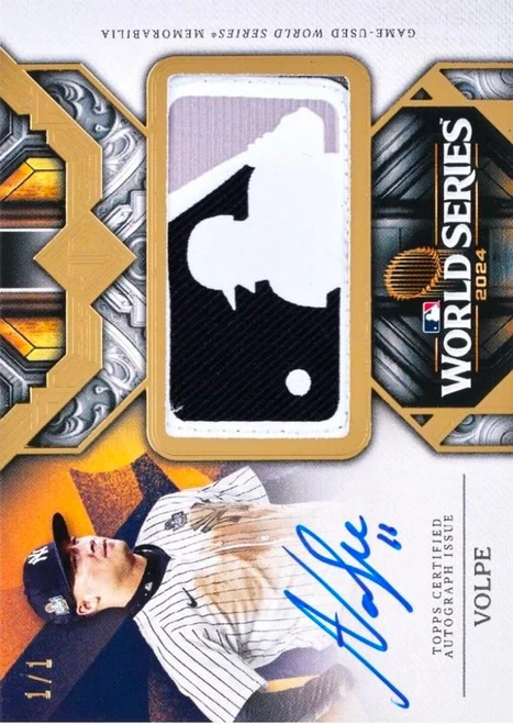 Transcendent Collection World Series MLB Logo Patch Autograph
