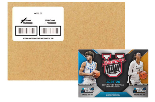 2025/26 Bowman U Now Men's Basketball March Madness 12 Box Case