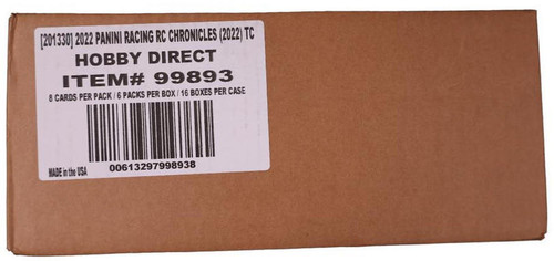 2022 Panini Chronicles Racing Hobby 16 Box Case