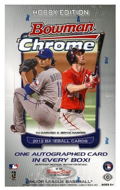 2012 Bowman Chrome Baseball Hobby Box