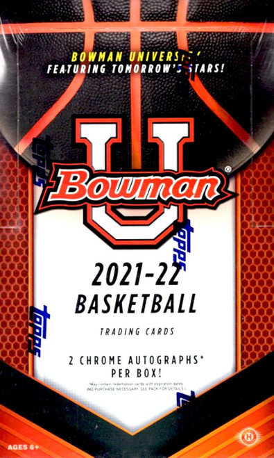 2021/22 Bowman University Basketball Hobby Box