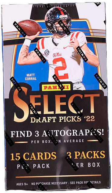 2022 Panini Select Collegiate Draft Picks Football Hobby Box