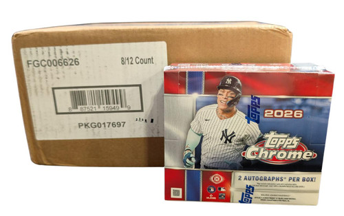 2026 Topps Chrome Baseball Jumbo 8 Box Case