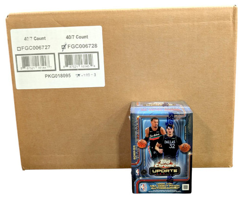 2025/26 Topps Chrome Update Basketball Blaster 40 Box Case