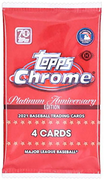 2021 Topps Chrome Platinum Anniversary Baseball Hobby Pack