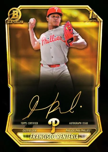 Chrome Prospect Autographs Gold Ink Variation