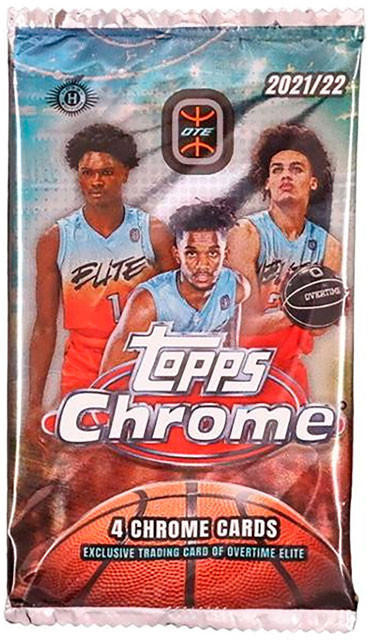 2021/22 Topps Chrome Overtime Elite Basketball Hobby Pack