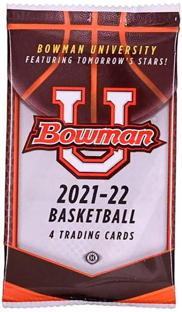 2021/22 Bowman University Basketball Hobby Pack