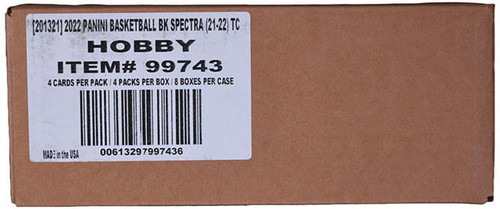 2021/22 Panini Spectra Basketball Hobby 8 Box Case