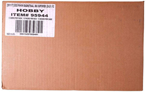 2020/21 Panini Certified Basketball Hobby 12 Box Case