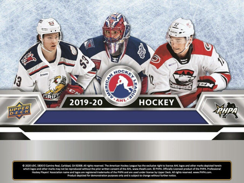 2019/20 Upper Deck AHL Hockey Hobby Box