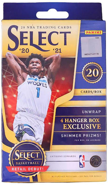 NBA 2020-2021 CLEARLY BOX 新品未開封 Panini Select Basketball Box Hanger 2020-21 NBA Cards Factory