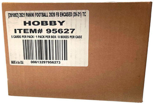 2020 Panini Encased Football Hobby 8 Box Case