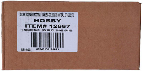 2022 Panini Flawless Collegiate Football Hobby 2 Box Case