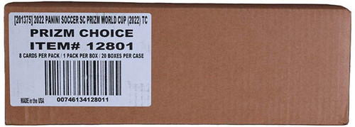 2022 Panini Prizm World Cup Soccer Choice 20 Box Case
