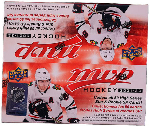 2021/22 Upper Deck MVP Hockey Retail Box