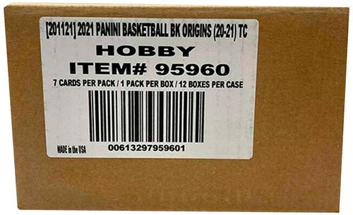 2020/21 Panini Origins Basketball Hobby 12 Box Case