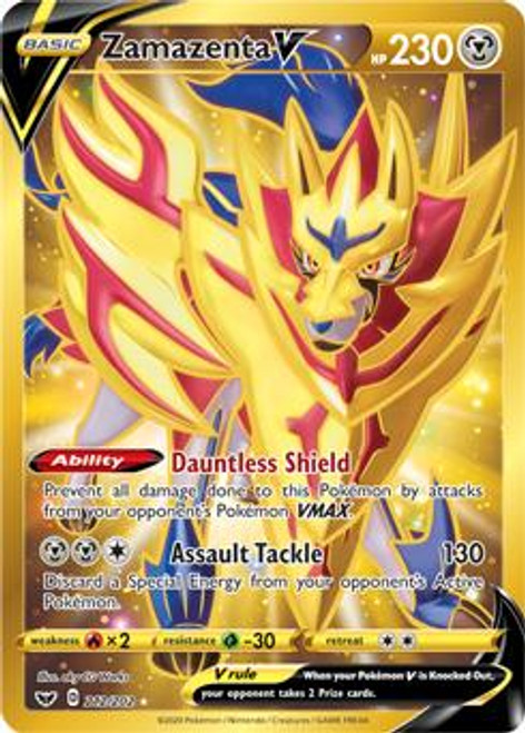 海外版ポケカ　CROWN ZENITH SHINY ZAMAZENTA Pokemon SHINY ZAMAZENTA SWSH293 Crown Zenith - ULTRA RARE