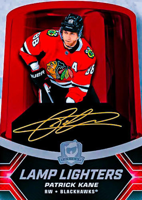 Patrick Kane 2017-18 Upper Deck The Cup Scripted Swatches Jersey Patch Auto  /35 - All-Star Sports