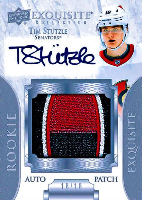 Patrick Kane 2017-18 Upper Deck The Cup Scripted Swatches Jersey Patch Auto  /35 - All-Star Sports