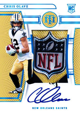Rookie Patch Auto Platinum NFL Shield