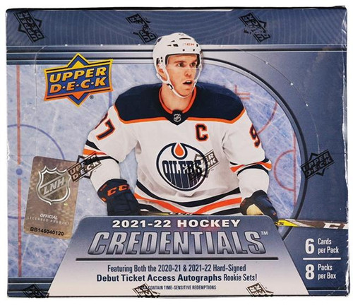 2021/22 Upper Deck Credentials Hockey Hobby Box