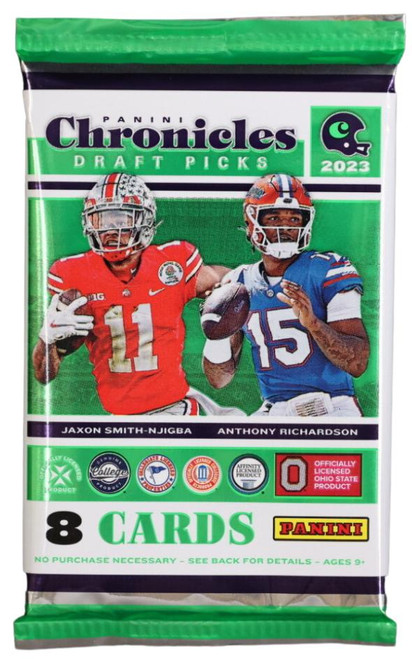 2023 Panini Chronicles Draft Picks Collegiate Football Hobby Pack