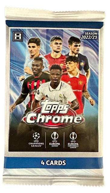 2022/23 Topps UEFA Club Competitions Chrome Soccer Hobby Pack